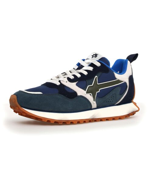 Sneakers en Cuir Loop bleues