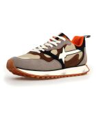 Sneakers en Cuir Loop beiges