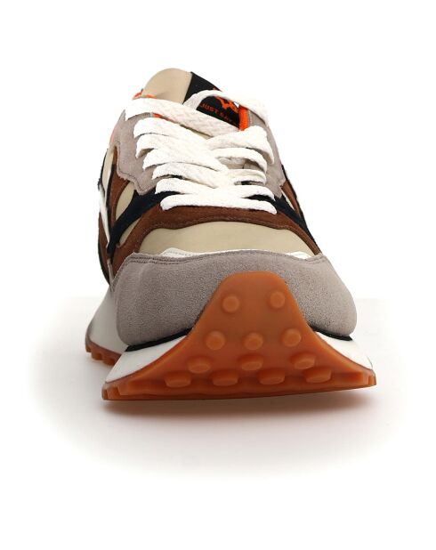 Sneakers en Cuir Loop beiges