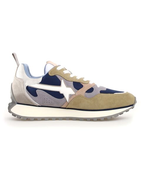 Sneakers en Cuir Loop kaki