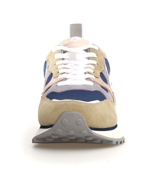 Sneakers en Cuir Loop kaki