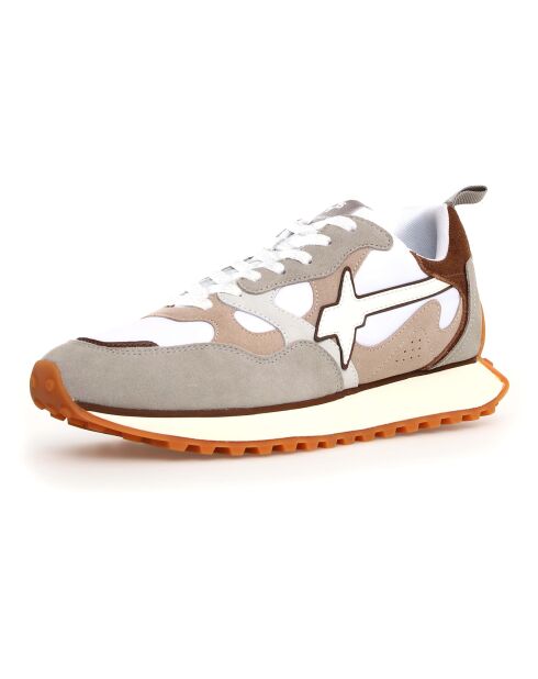 Sneakers en Cuir Loop taupe