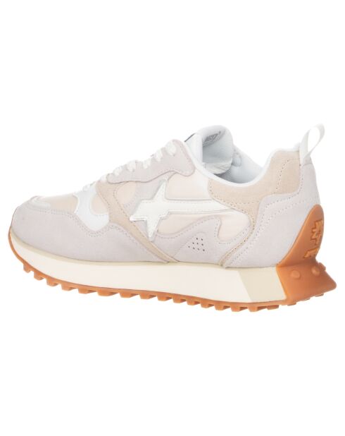 Sneakers en Cuir Loop beiges