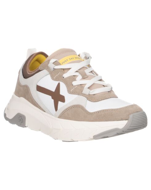 Sneakers en Cuir Next taupe