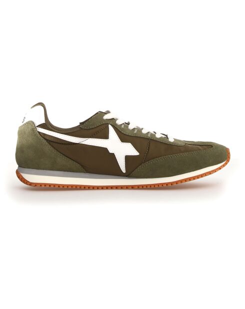 Sneakers en Cuir Samoa kaki
