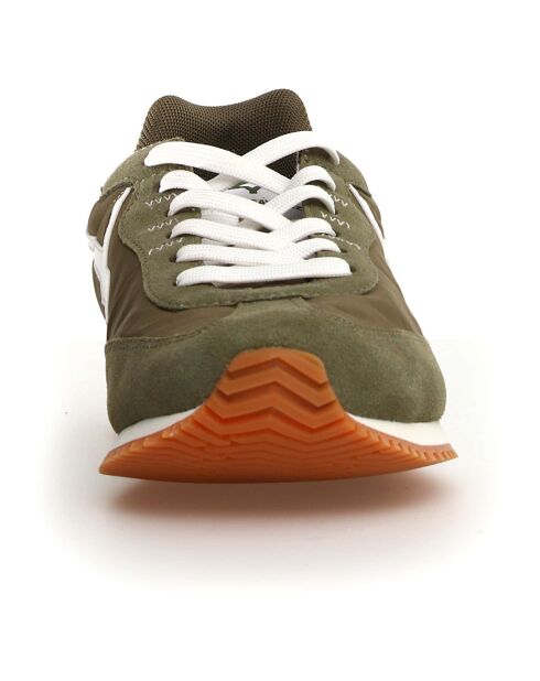 Sneakers en Cuir Samoa kaki