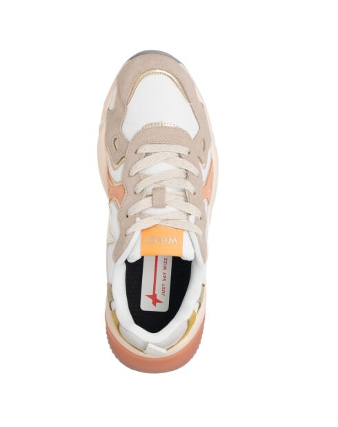 Sneakers en Cuir Sarah beiges