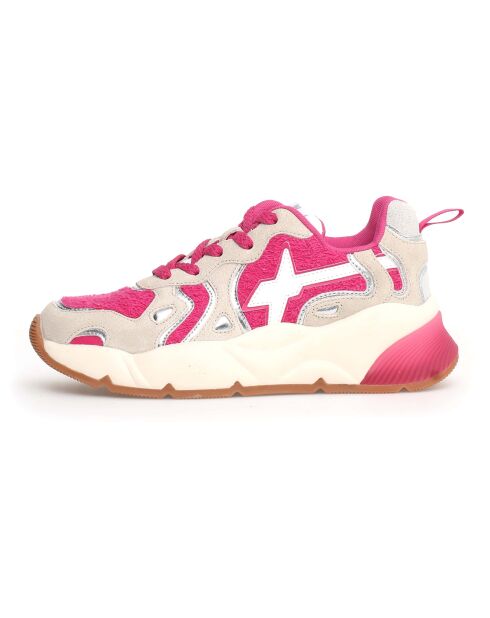 Sneakers en Cuir Sarah beiges