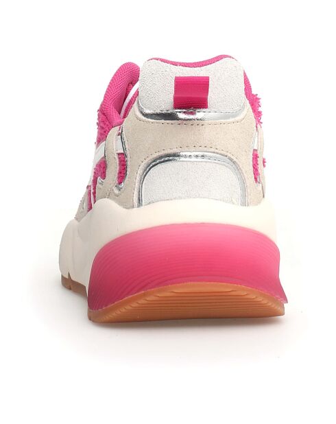 Sneakers en Cuir Sarah beiges