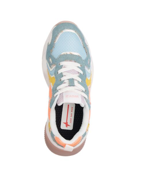 Sneakers en Cuir Sarah bleues