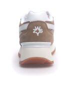 Sneakers en Cuir Yak sable