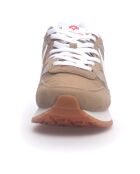 Sneakers en Cuir Yak sable