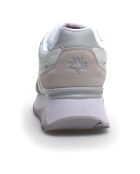 Sneakers en Cuir Yak blanches