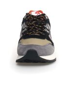 Sneakers en Cuir Yak grises