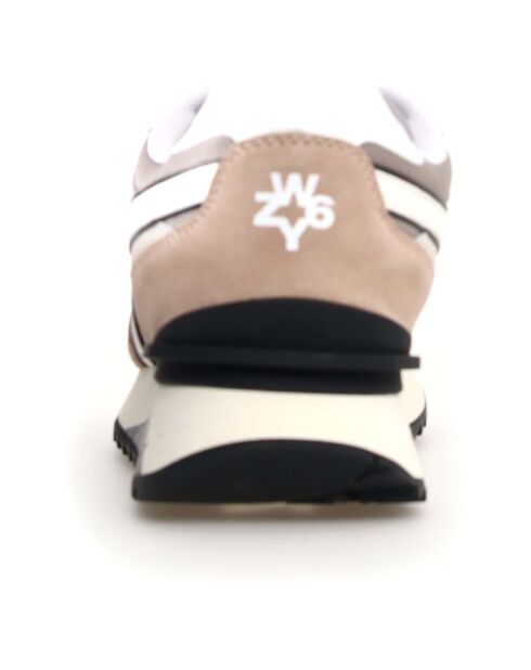 Sneakers en Cuir Yak beiges