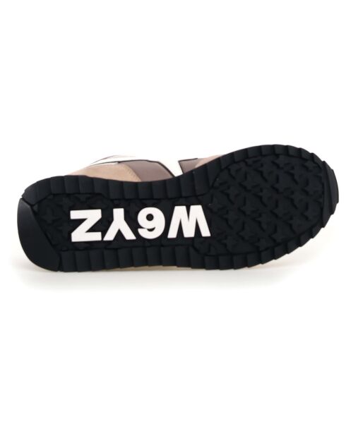 Sneakers en Cuir Yak beiges