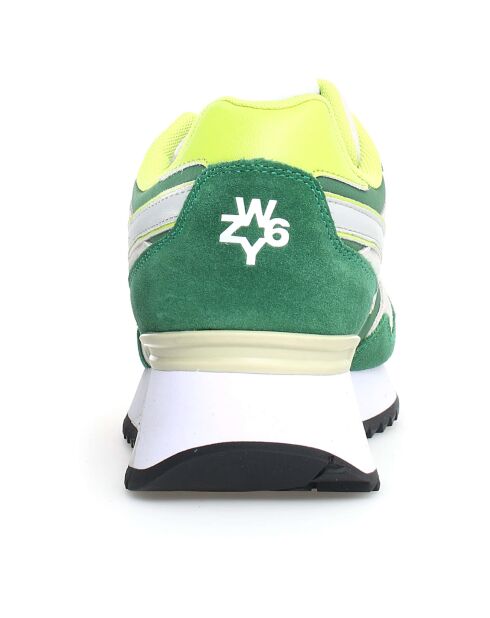 Sneakers en Cuir Yak vertes