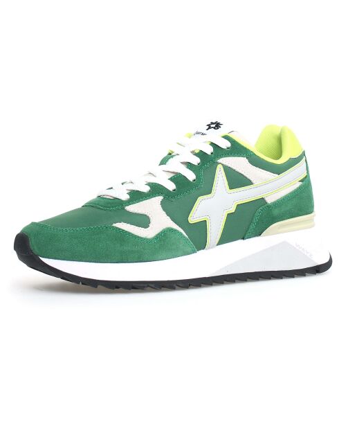 Sneakers en Cuir Yak vertes