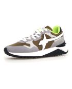 Sneakers en Cuir Yak grises