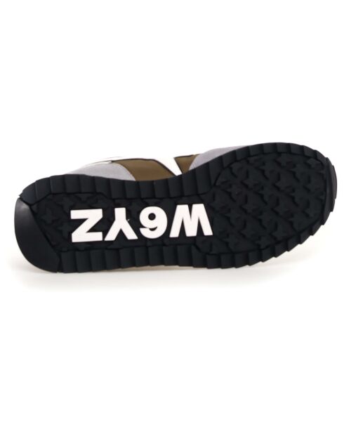 Sneakers en Cuir Yak grises