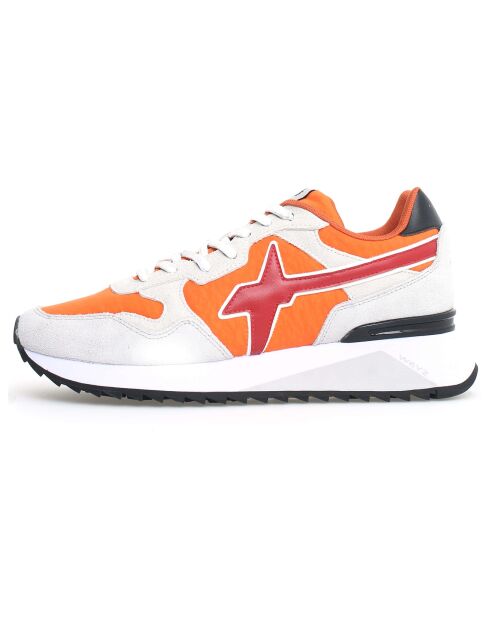 Sneakers en Cuir Yak grises