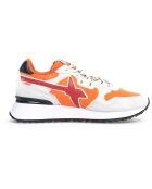 Sneakers en Cuir Yak grises