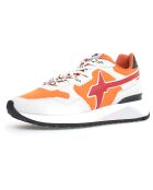 Sneakers en Cuir Yak grises