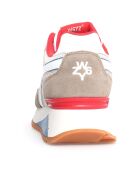 Sneakers en Cuir Yak grises