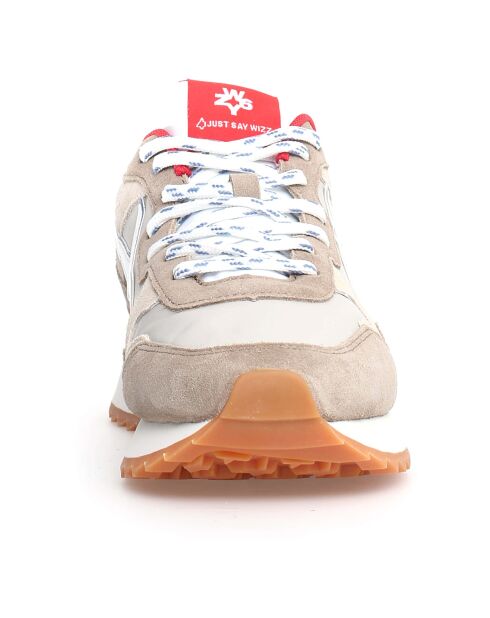 Sneakers en Cuir Yak grises