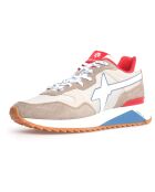 Sneakers en Cuir Yak grises