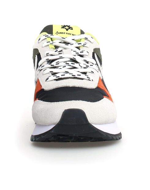 Sneakers en Cuir Yak noires