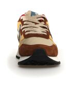 Sneakers en Cuir Yak beiges