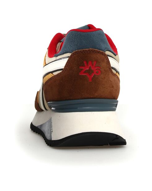 Sneakers en Cuir Yak beiges