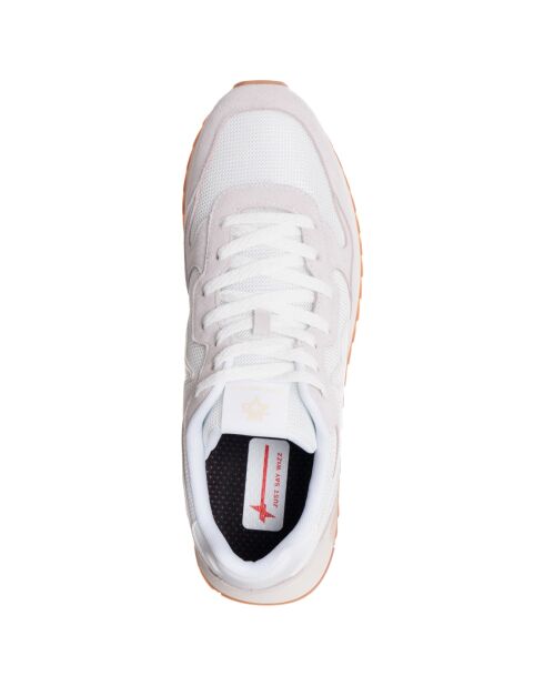 Sneakers en Cuir Yak blanches