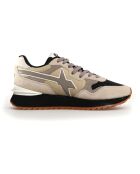 Sneakers en Cuir Yak beiges