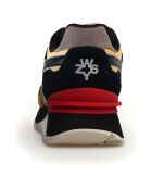 Sneakers en Cuir Yak noires