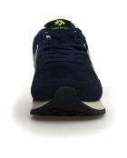 Sneakers en Cuir Yak bleu marine