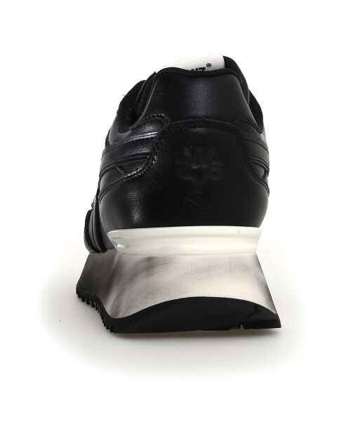 Sneakers en Cuir Yak noires