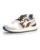 Sneakers en Cuir Yak blanches