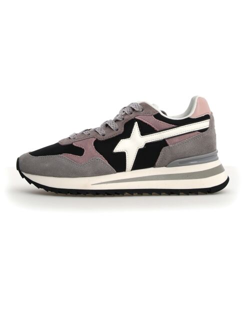 Sneakers en Cuir Yak noires