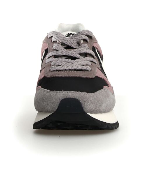 Sneakers en Cuir Yak noires