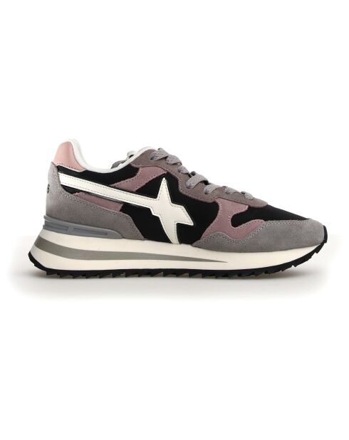 Sneakers en Cuir Yak noires