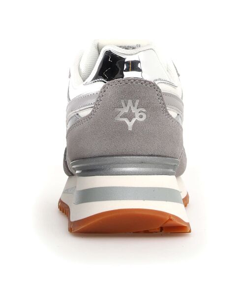 Sneakers en Cuir Yak grises