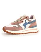 Sneakers en Cuir Yak taupe