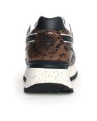 Sneakers nere in pelle Yak