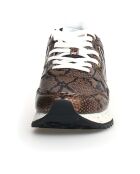 Sneakers nere in pelle Yak