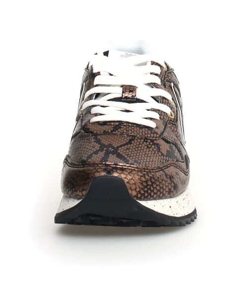 Sneakers en Cuir Yak noires