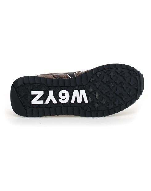 Sneakers en Cuir Yak noires