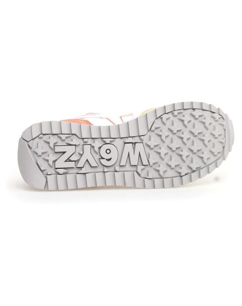 Sneakers en Cuir Yak blanches