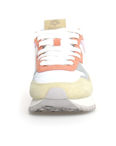 Sneakers en Cuir Yak blanches